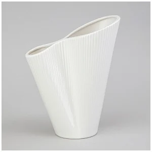 Ваза 17х9.3х21.5см цвет: белый 374-141 *1