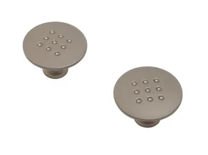 Ручка-кнопка мебельная StahlBuro A507 2шт SN сатин 16659 *1