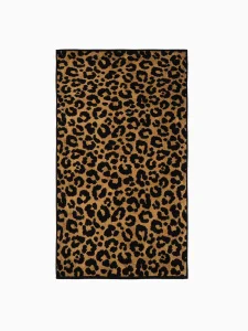 Полотенце махровое Этель "Леопард", цв.черно-золотой, 70х130 см, 420г/м хл100% 6851374