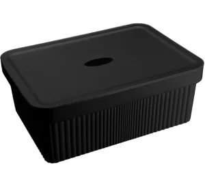 Лоток С Крышкой "Velvet", 380Х270Х144 Мм, 13Л (Черный)