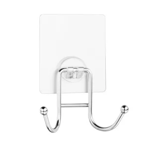 Крючок двойной "Lite" д/ванной на силиконовом креплении KLE-LT053 (Kleber) *1