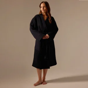 Халат вафельный женский SL HOME: Boho "Дарк Маре", размер XL, 100% хлопок, 280 г/м2 10091603