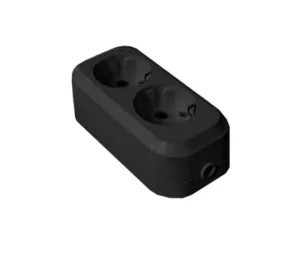 Колодка удлинителя 2-м с заземл. АБС-пластик черн. 1303 UNIVersal *1