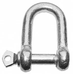 Скоба такелажная прямой тип, цинк  8 мм уп. - 2 шт. SteelRex
