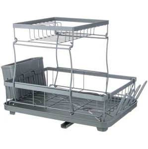 Сушилка Для Посуды Серая 43*30*31 См (Кор-6Шт)