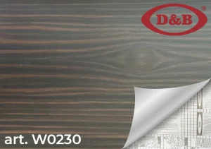 Пленка самоклеящаяся D&B 0,45*8м  дерево темное 0230W *1/20