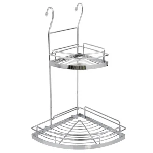 Полка угловая двухъярусная, хром MX-422