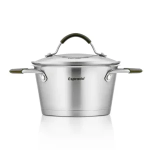 Кастрюля Esprado Olivera 2,2л 18х10cм нерж.сталь с крышкой OLIL18GE101 *1