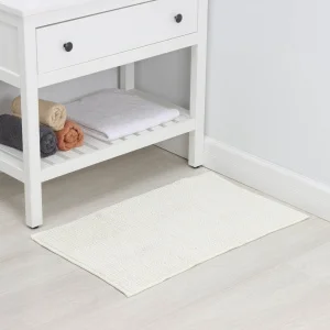 Коврик противоскользящий LaDо́m 50х80см полиэстер, молочный, ворс 1,3см 9783978