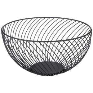 Корзина Для Фруктов Черная 25,5*25,5*13 См (Кор=6Шт)