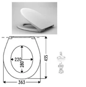 Сиденье для унитаза Haro Carolina Beach 531911 с микролифтом белый