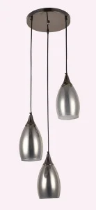 Светильник потолочный LV 9373/3 Пио Чёрный Е14 40W Ø320 H1120мм