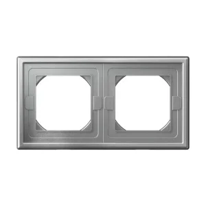 Рамка 2-м "Artgallery" IP44,  алюминий GAL440302 (Systeme Electric) *1