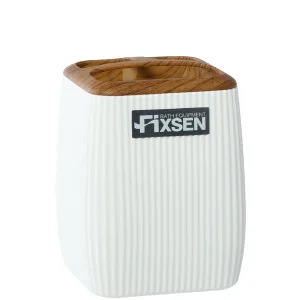Стакан Fixsen WHITE WOOD FX-402-3 пластик