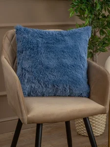 Наволочка декоративная мягкий мех TF F072BL2 48х48см синяя ДВ 17-4023 13113 (Buenas noches) *1