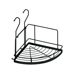 Полка угловая малая, черный матовый YJ-G301A BL