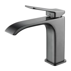 Смеситель для раковины Shevanik S4001T оружейная сталь