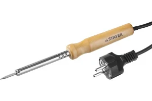 STAYER  MAXTerm, 40 Вт, конус, электропаяльник с деревянной рукояткой (55310-40)