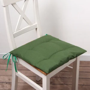 Сидушка на стул Этель Freedom green 42х42см, 56%лён, 44%хл 405 г/м2 10610016