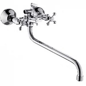 Смеситель для ванны двуручный Ligeya S22-065 шланг 1,5м лейка