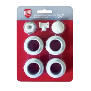 Комплект переходников 1"х3/4" без кронштейнов Royal Thermo White (RT03.1)