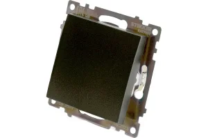 Переключатель 1-кл "Катрин" (механизм) 250В 10А графит GLS10-7110-06 Stekker *1