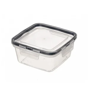 Контейнер для продуктов герметичный 0,8л квадратный с защелками 221103318/02 *1/28