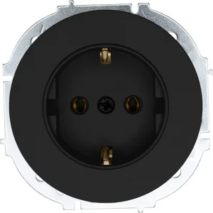 Розетка 1-м OSEN с/з ПБТ чёрный бархат Lezard 743-4288-122B