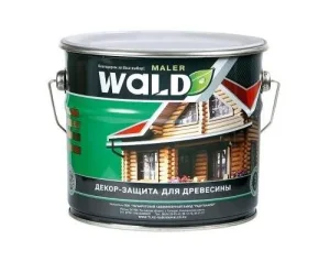 Пропитка защитно-декоративная для древесины Wald бесцветная  3л *1/3