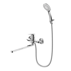 Смеситель для ванны с длинными изливом Rora Milardo RORSB00M10 хром