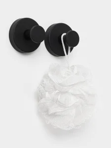 Набор крючков (упак 2 шт) метал. на присоске, цв черный 10881458 (Stölz) *1