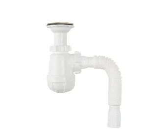 Сифон бутылочный 1 1/4х40 с гофрой 40х50 удлин. горловина S2010 (Aquant) *1