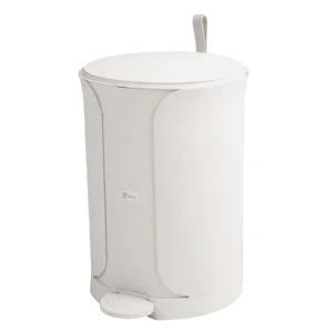 Ведро круглое 7л белое с педалью "Sтилъ" ЭП 143935 (Элластик-Пласт) *1