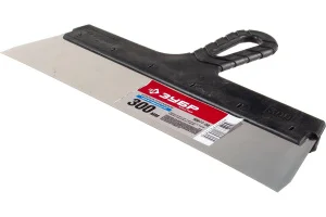 ЗУБР  300 мм, пластиковая ручка, нержавеющий фасадный шпатель (10077-30)