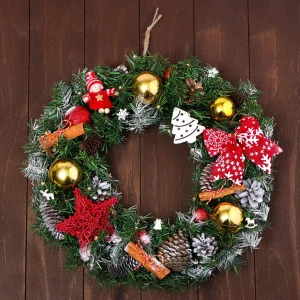 Венок праздничный «Новогодняя звезда",45 см, ручная работа 5470609