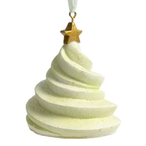 Украшение новогоднее подвесное Зеленое пирожное из полирезины 6х6х7см 77857 *1