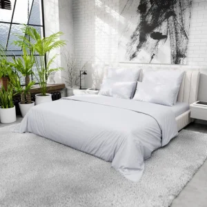 Пододеяльник Этель 200х220см 220ТС цв.светло-серый, сатин, 100% хлопок 10624046