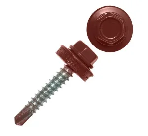 Саморез для крепления кровли, RAL8017 5,5х 25 уп. - 10  шт. SteelRex
