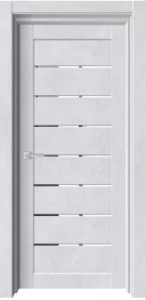 Полотно дверное Х22 бетон снежный/зеркало *600