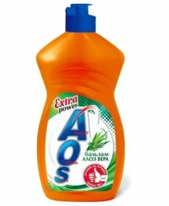 Средство для мытья посуды "AOS" Бальзам Алоэ Вера 810мл *1/12
