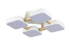 Светильник потолочный MS 1131/4 Кванго 96W Белый 3000-6500K 5760Lm 460х460х120