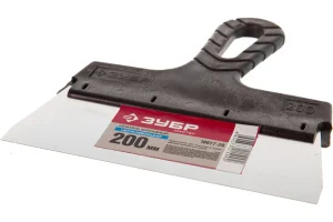 ЗУБР  200 мм, пластиковая ручка, нержавеющий фасадный шпатель (10077-20)