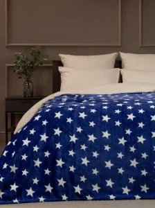 Плед фланель печатный скрутка 140х200см TF FN F107BL4 b1420 Звёзды