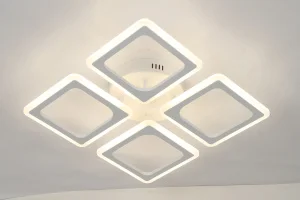 Светильник светодиодный MS 1095/4 Брион Белый 96W 3000-6500K 11520Lm 560х560х95мм диммируемый с ПДУ