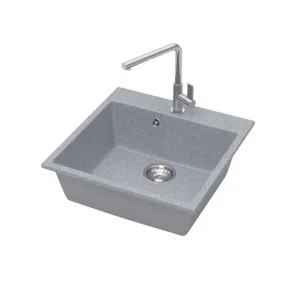 Мойка иск. камень 42/Q10 светло-серый ZETT карел.камень *1