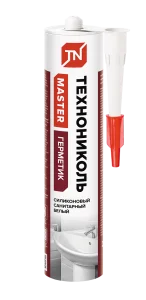 Герметик Технониколь санитарный силиконовый белый 280 мл 