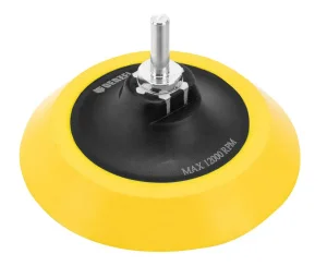 Насадка для дрели и УШМ под "липучку" 125мм мягкая, с адаптером, посадочная гайка М14 на d8 Denzel 76248 *1