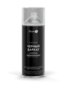 Эмаль аэрозольная Elcon черный бархат 520мл