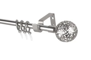 Карниз мет.раздвижной Ажур Ø16/19мм 1,6-3,0м 1 рядный САТИН *1