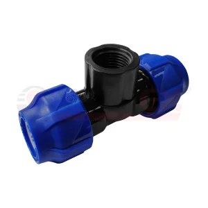 Тройник ПНД компр. переходной с внутренней резьбой 20-1/2"-20  (100/20)